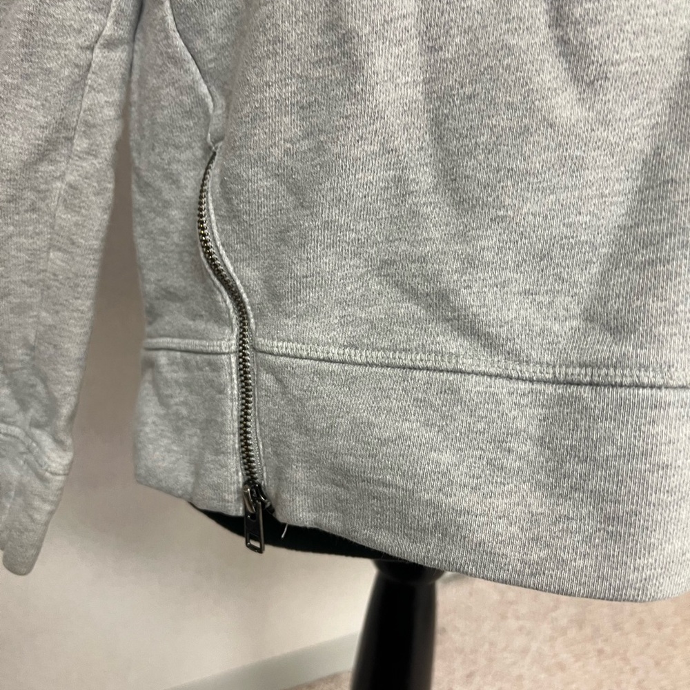 Athleta Cozy Gray Sweatshirt with Side Zipper - Picture 7 of 9